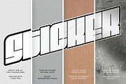 Realistic Vinyl Sticker Text Effects, a Mockup by Creative Veila (Thumbnail 11 of 12)