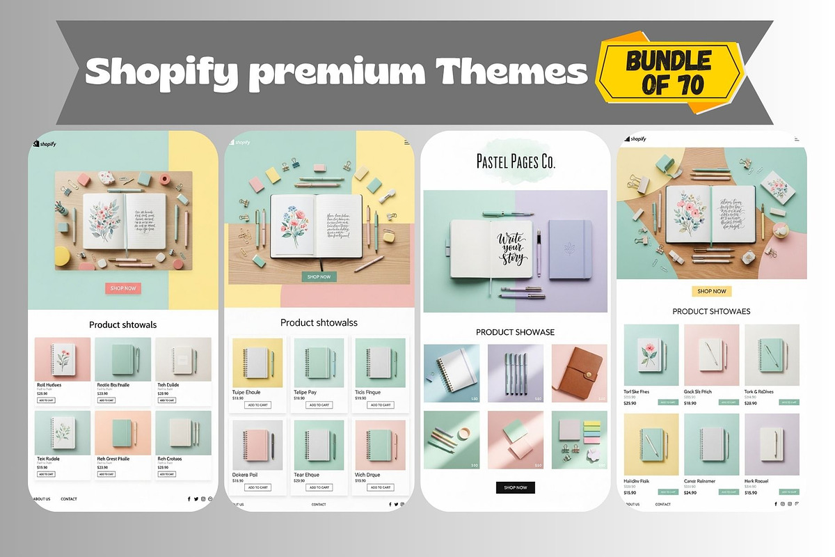 Shopify Premium Themes Bundle 50, a Shopify Template by Aban's World (Photo 37 of 59)