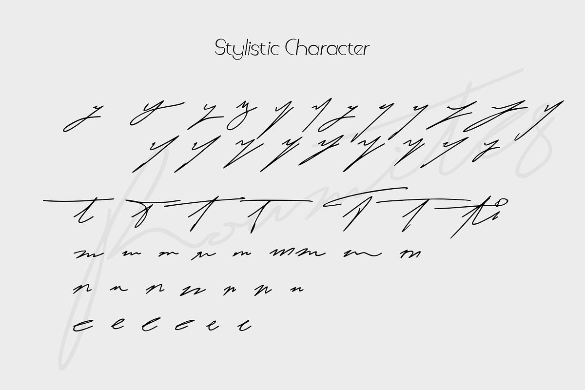 Roumites | Signature Script, a Handwritten Font by Mozyen Studio (Photo 5 of 11)