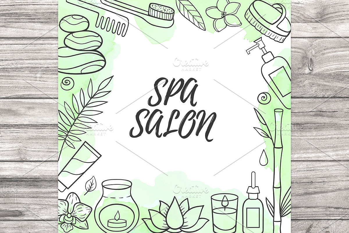 SPA and Massage Doodle Design Kit, a Healthcare Illustration by Artspace (Photo 3 of 5)