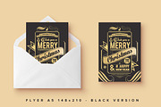 Christmas Typography Card Design, an Invitation Template by www.lemongraphic.design (Thumbnail 3 of 7)