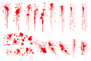 Dirty Paint Splatter Imitating Blood