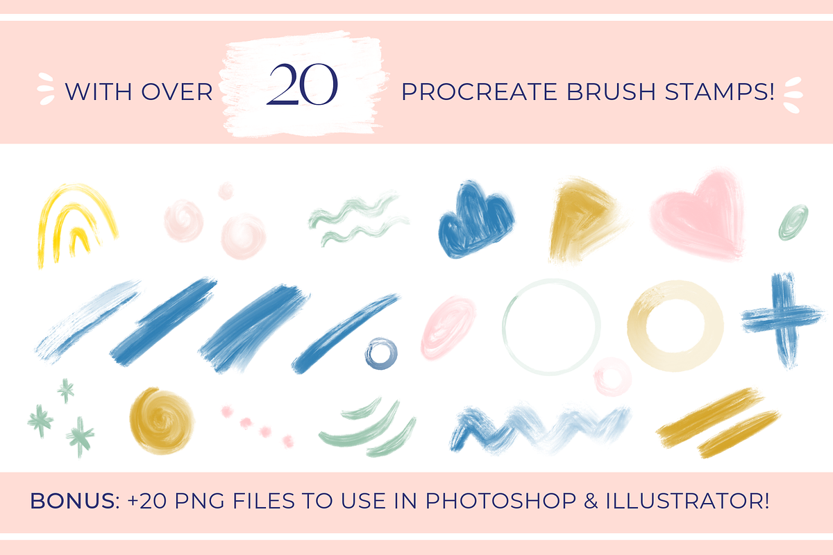 Gouache Procreate Brush Stamps & PNG, a Brush Add-On by Gabba Delgado (Photo 4 of 6)