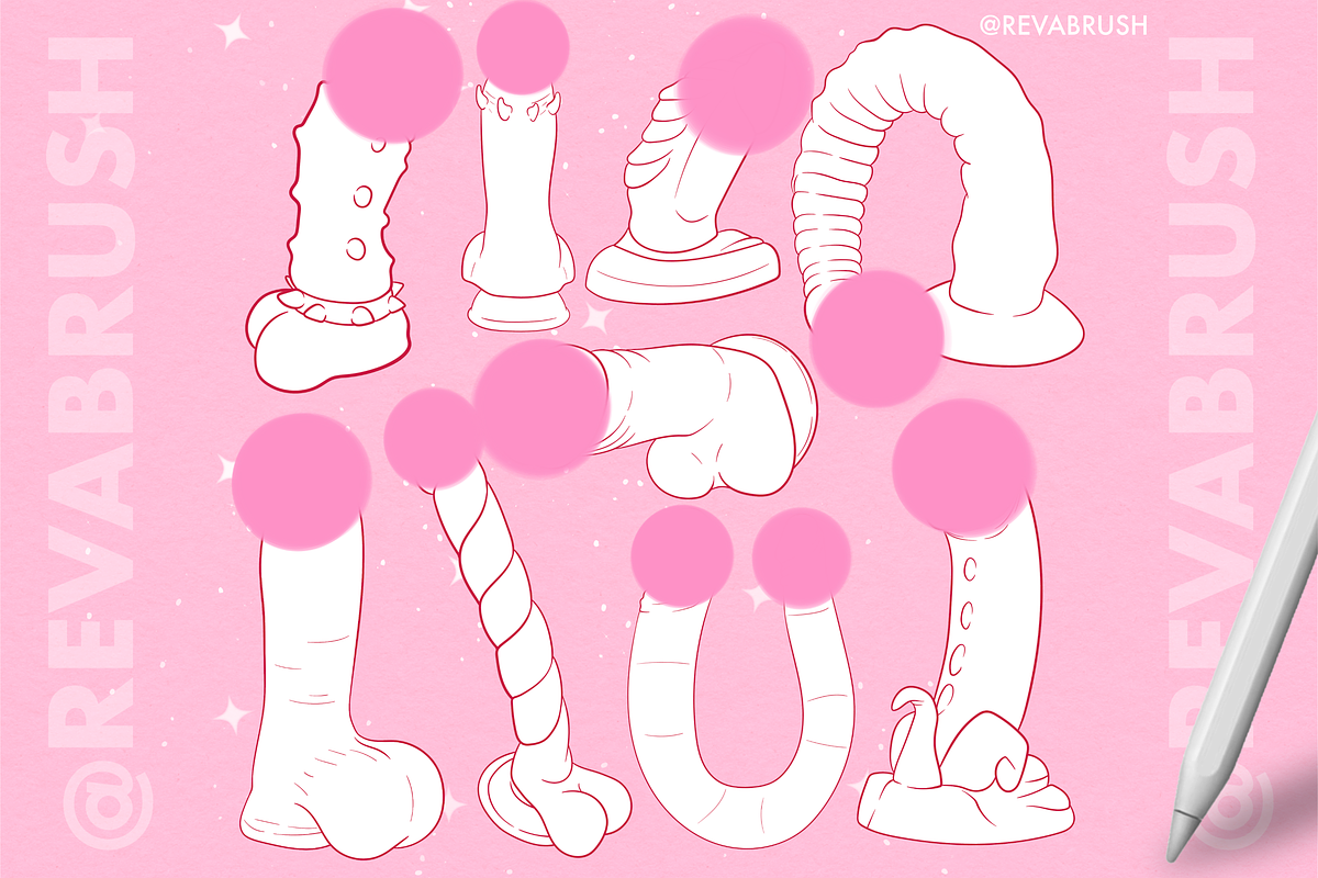 Procreate Male Mature Adult brushes, a Brush Add-On by Revabrush (Photo 3 of 4)