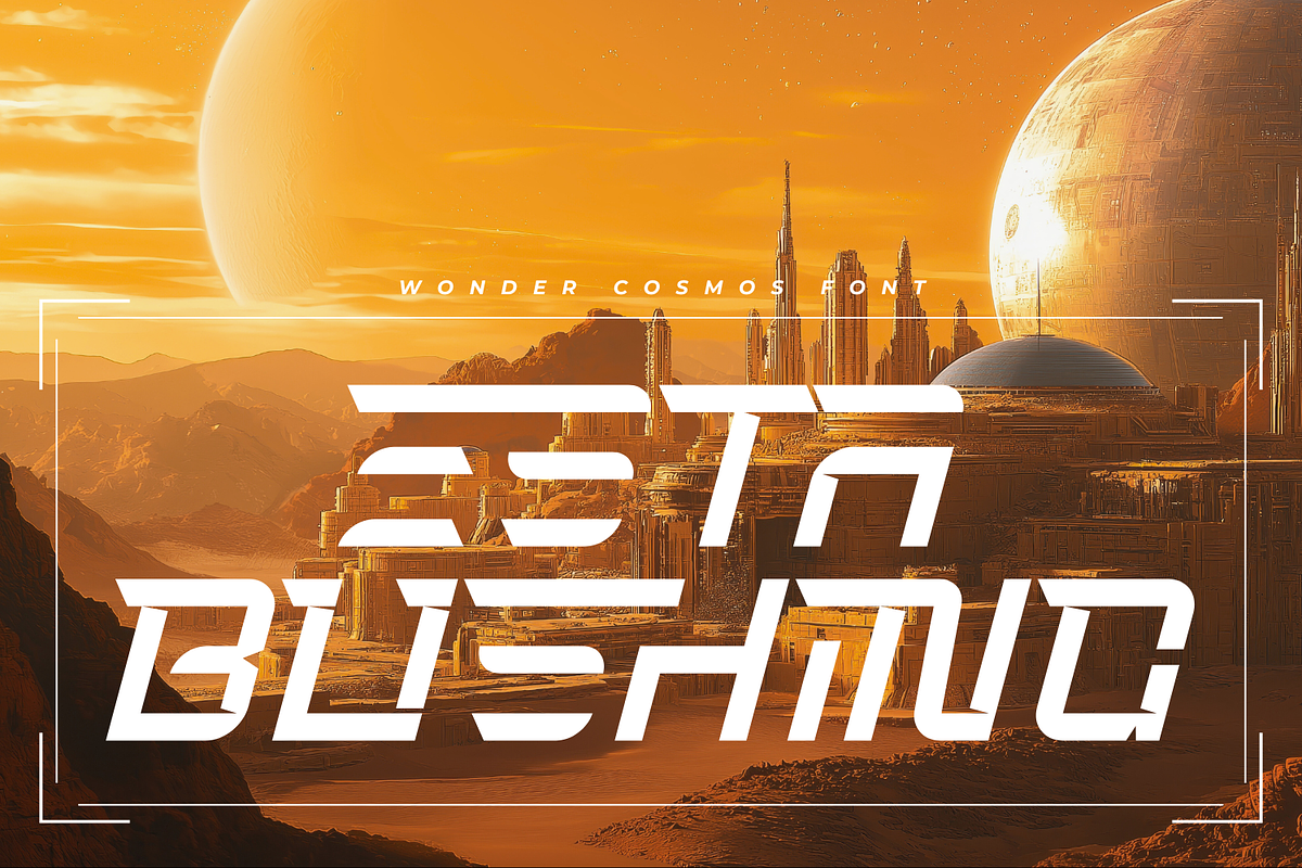 WONDER COSMOS FONT, a Sans Serif Font by 177Studio (Photo 6 of 8)