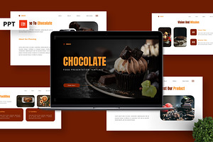 Chocolate - Food Powerpoint, a Presentation Template by Deepslide Studio