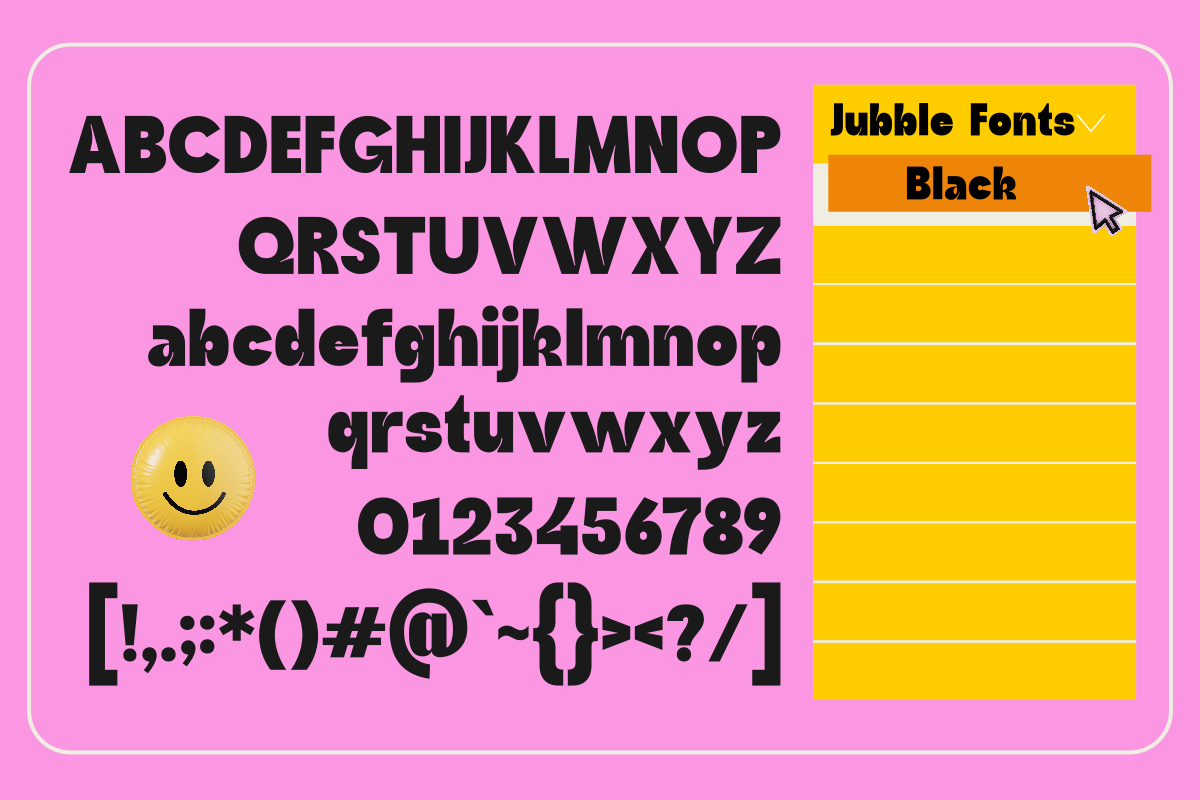 Jubble, a Font by Zafiratype (Photo 7 of 8)