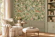 Enchanted Garden Seamless Wallpaper, a Wallpaper Graphic by by creative paper (Thumbnail 10 of 15)