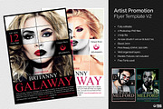 Artist Promotion Flyer Template V2, a Flyer Template by ThatsDesignArt (Thumbnail 1 of 12)