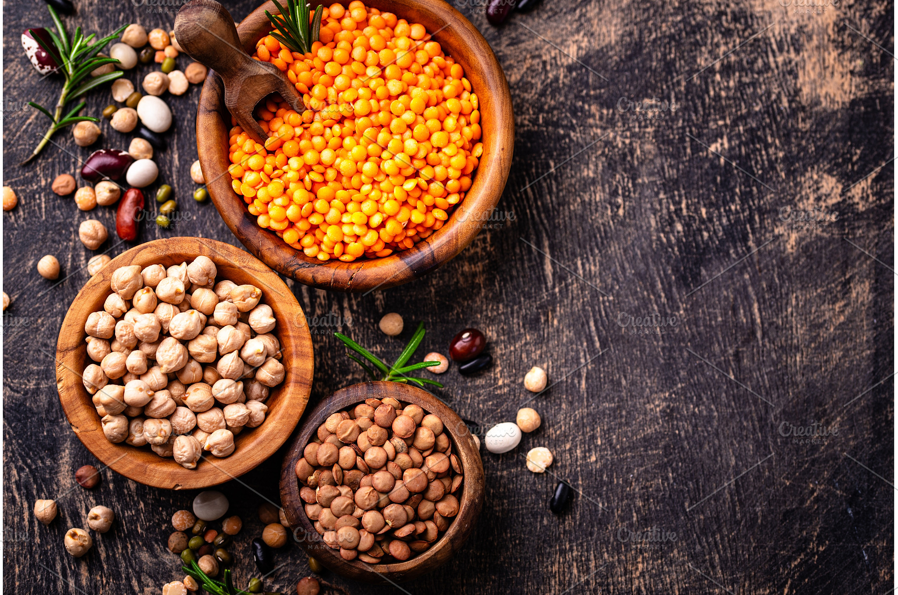 Beans, lentils, soybean, pea and, a Food & Drink Photo by Yulia Furman