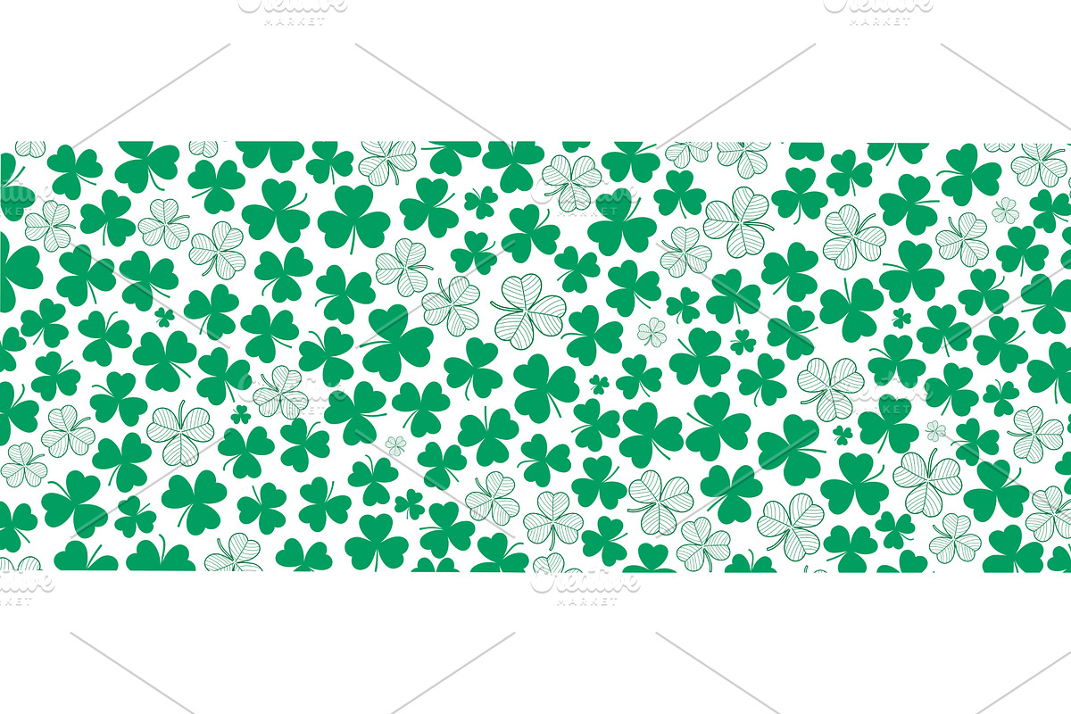 Shamrock clover leaves background on, a Background Graphic by sceptical cactus