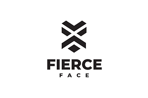 Abstract Geometric Fierce Face Logo, a Branding & Logo Template by johnkent
