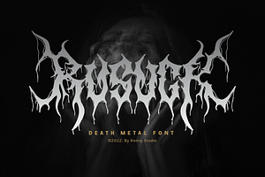 Rusuck Death Metal Font