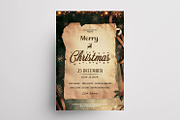 Merry Christmas Vintage Flyer Cards, a Flyer Template by PixelsDesign (Thumbnail 4 of 4)