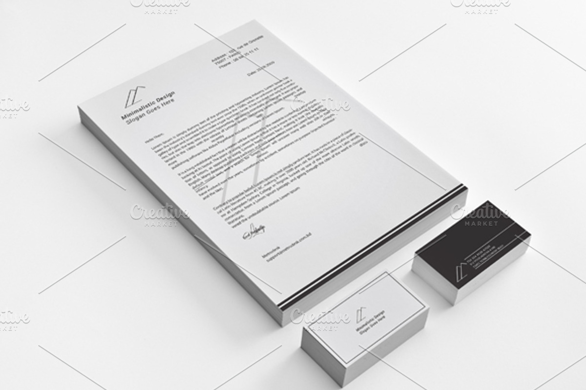 Minimalist Stationery Template, a Stationery Template by felicidads (Photo 4 of 4)