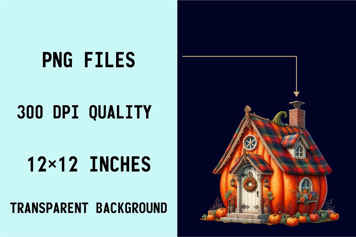 Fairy Pumpkin House Fantasy Sublima, an Illustration by SVGArt (Photo 6 of 8)