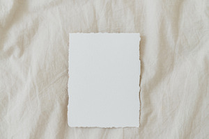 Card Mockup Handmade Paper, a Product Mockup by sparklemockup