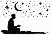 Mystic Meditation Under Starry Sky, an Illustration by Designs_River (Thumbnail 3 of 9)