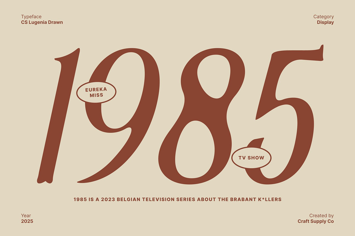 CS Lugenia Drawn, a Serif Font by Craft Supply Co. (Photo 5 of 8)