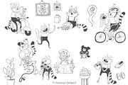 Hand-Drawn Cat Doodle Bundle, an Education Illustration by Anastasiya Klempach (Thumbnail 9 of 10)