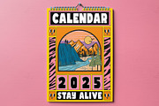 Monthly Calendar 2025, a Poster Template by Emilly Studio (Thumbnail 4 of 4)