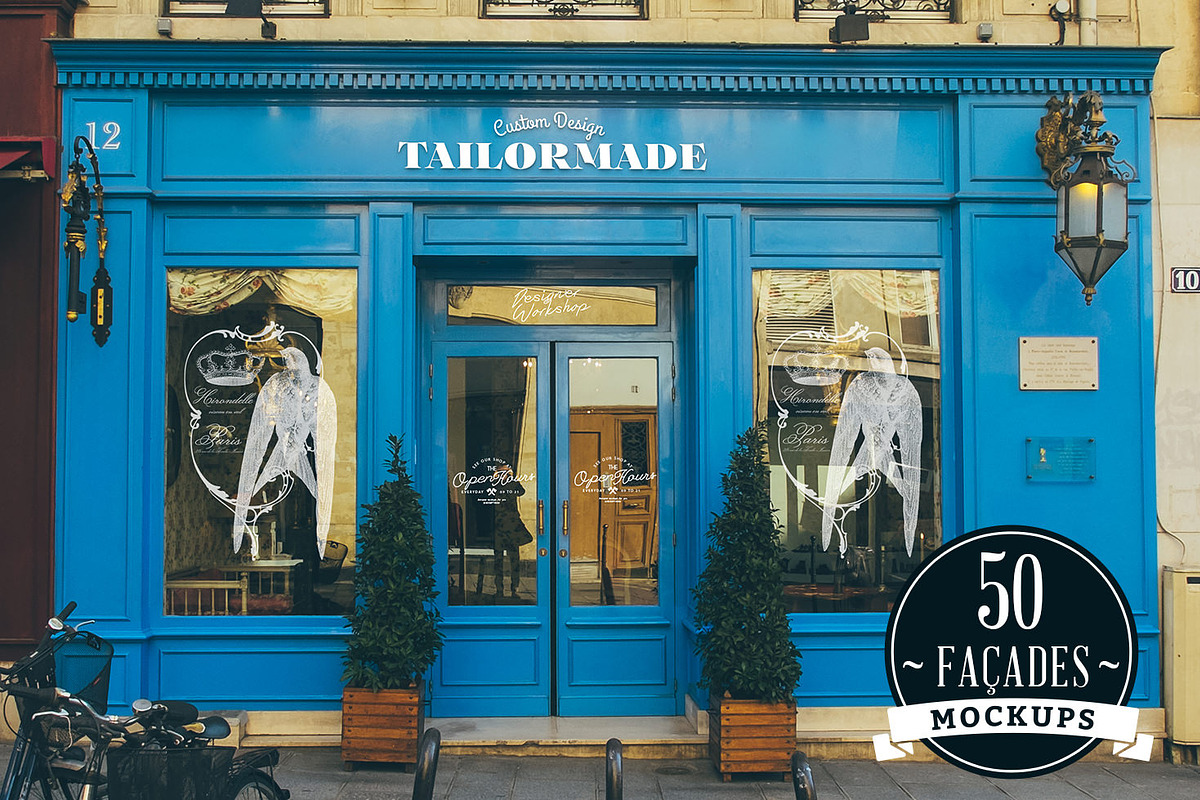 50 Facades mockups, a Mockup by Madebyvadim (Photo 1 of 5)