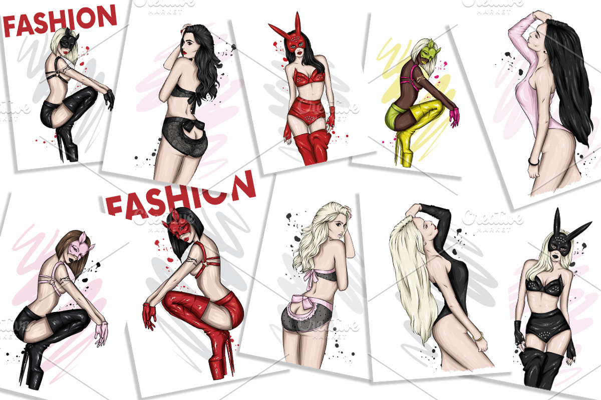 Fashion illustrations underwear., an Object Illustration by Vitaliy Grin (Photo 2 of 2)