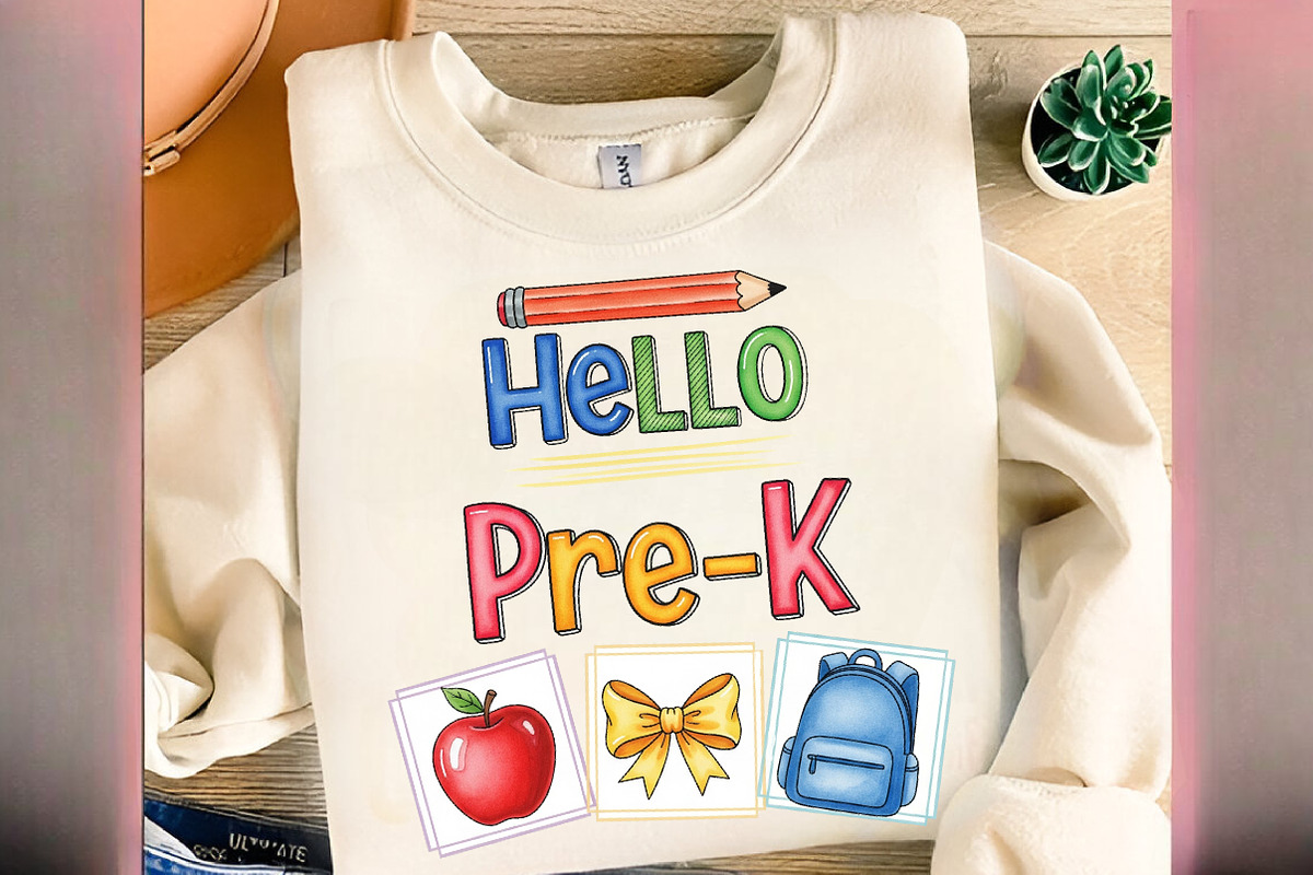 Back to School Hello Pre-k png, an Illustration by Designworld (Photo 2 of 3)