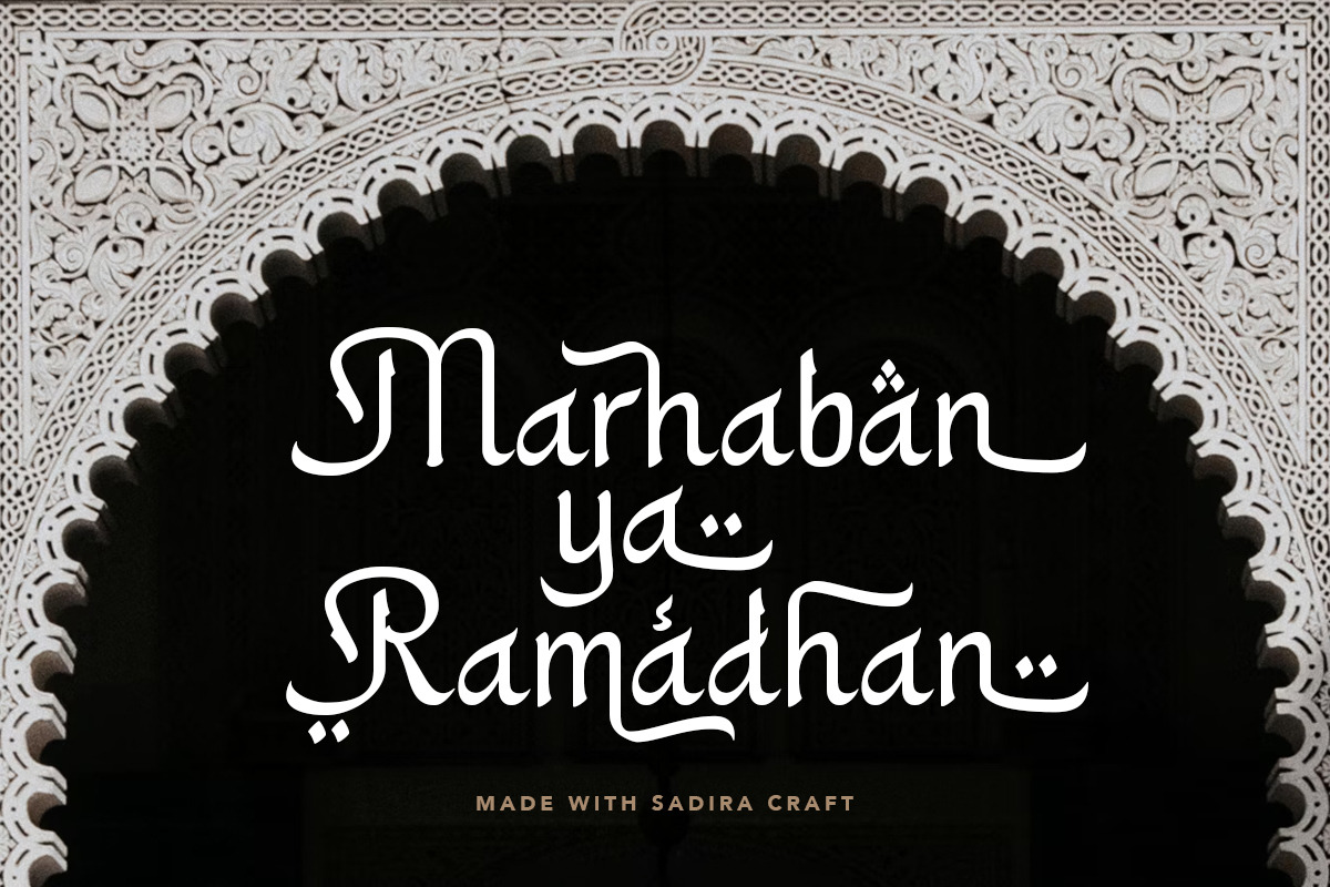 Sadira Craft Stylish Arabic Display, a Sans Serif Font by Letterhend Studio (Photo 6 of 9)