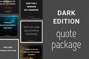 Social Media Quotes - Dark Edition, a Social Media Template by Annemiek van Luinen (Thumbnail 1 of 6)