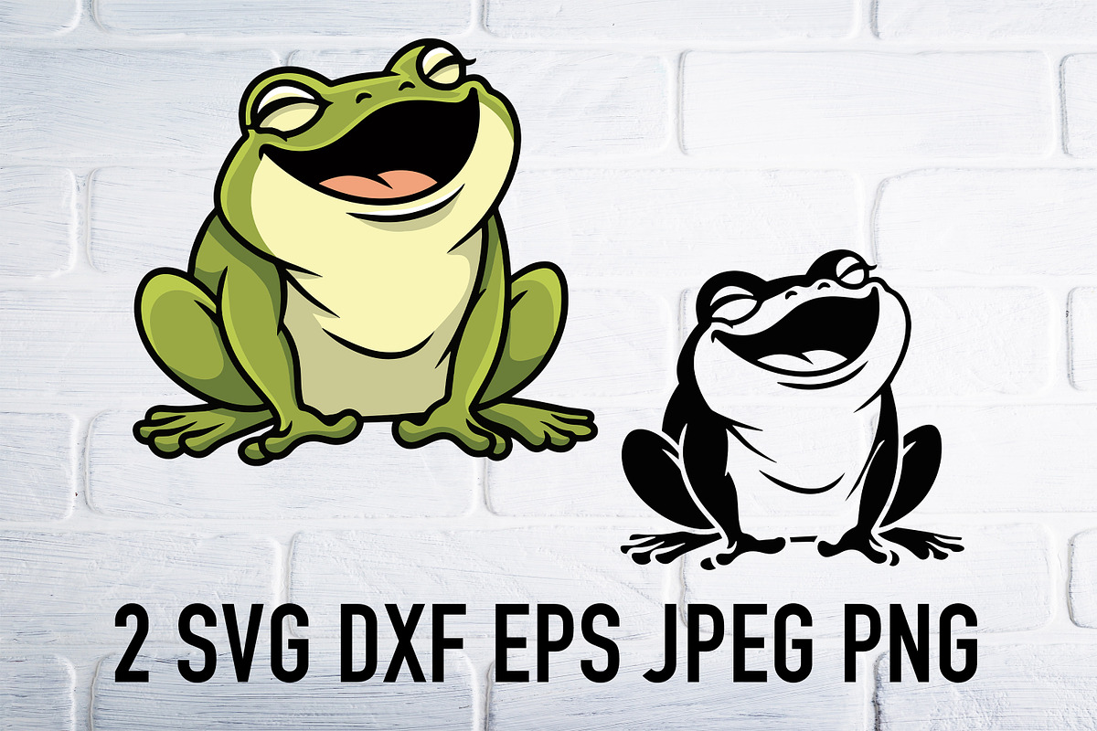 Frog svg png clipart, an Animal Illustration by Bila Vorona (Photo 1 of 3)
