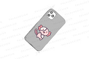 Axolotl Halloween Clipart Set, a Seasonal Illustration by Palau (Thumbnail 2 of 12)