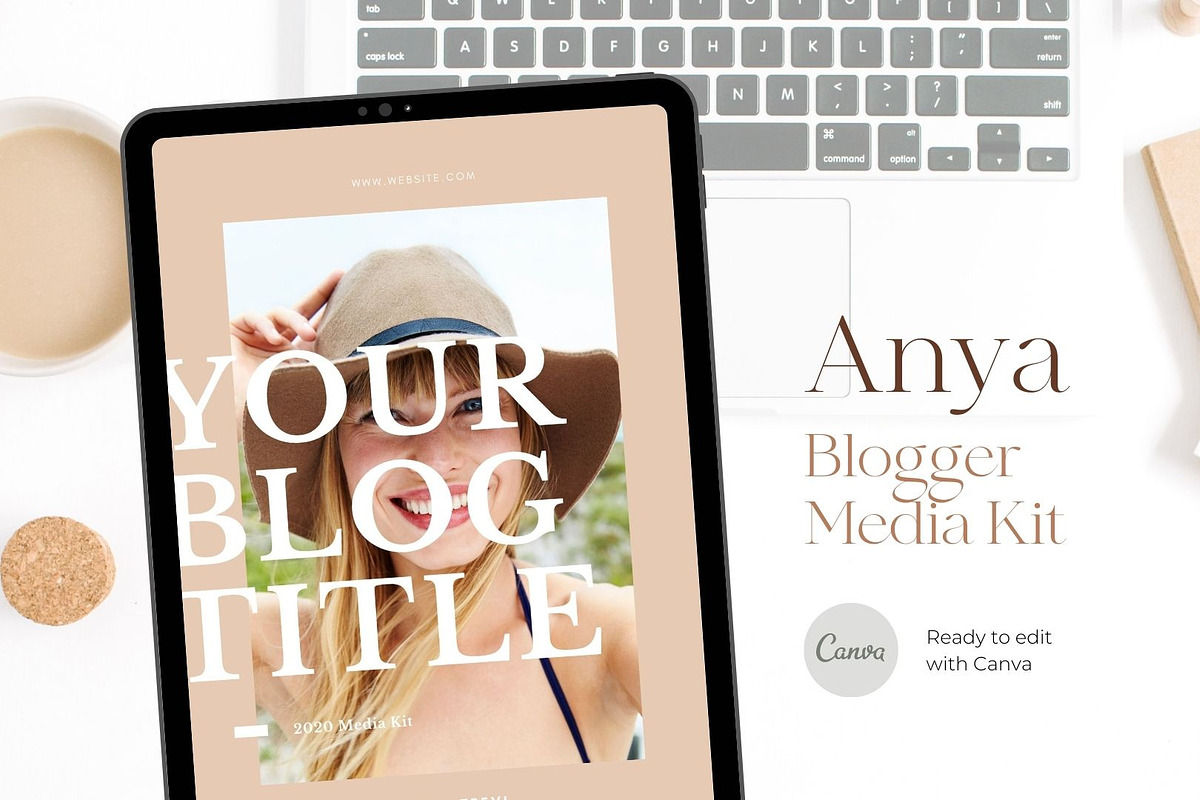Anya Media Kit Canva Template, a Presentation Template by Creative Day (Photo 1 of 5)