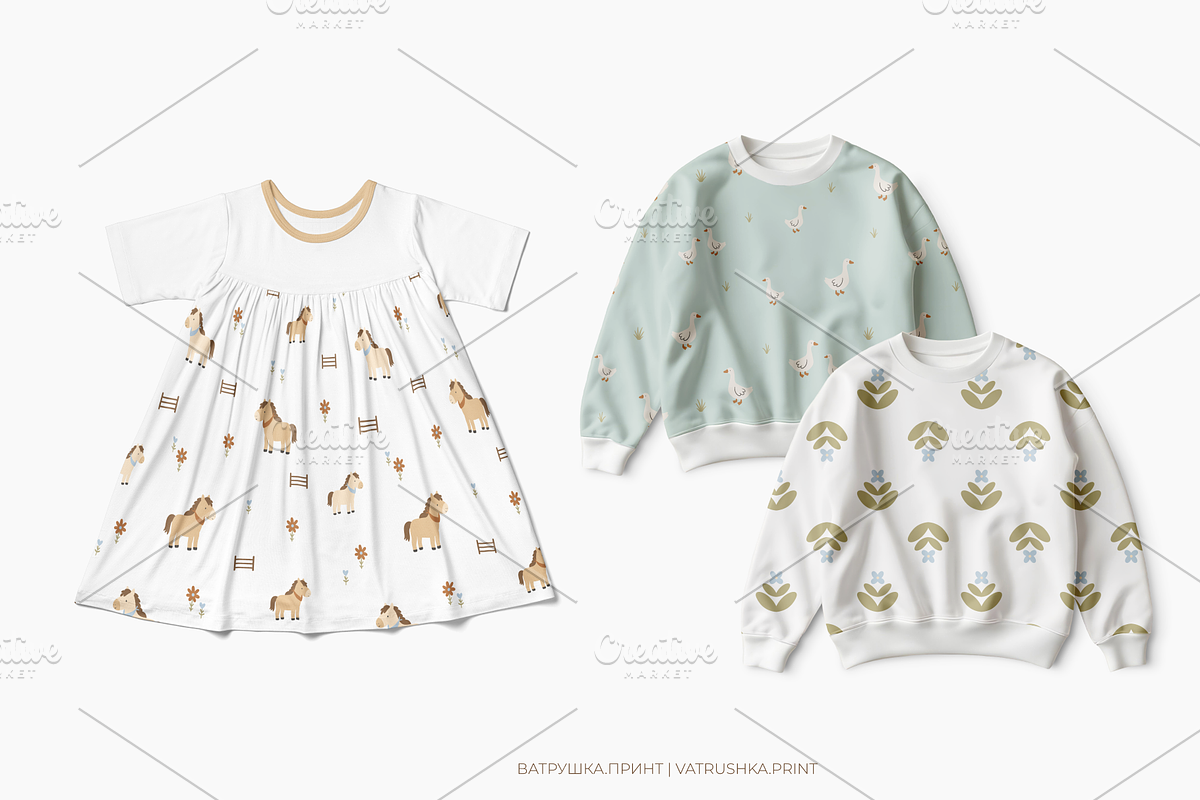 Quiet Meadow - fabric patterns, a Pattern Graphic by vatrushkaprint_store (Photo 6 of 6)