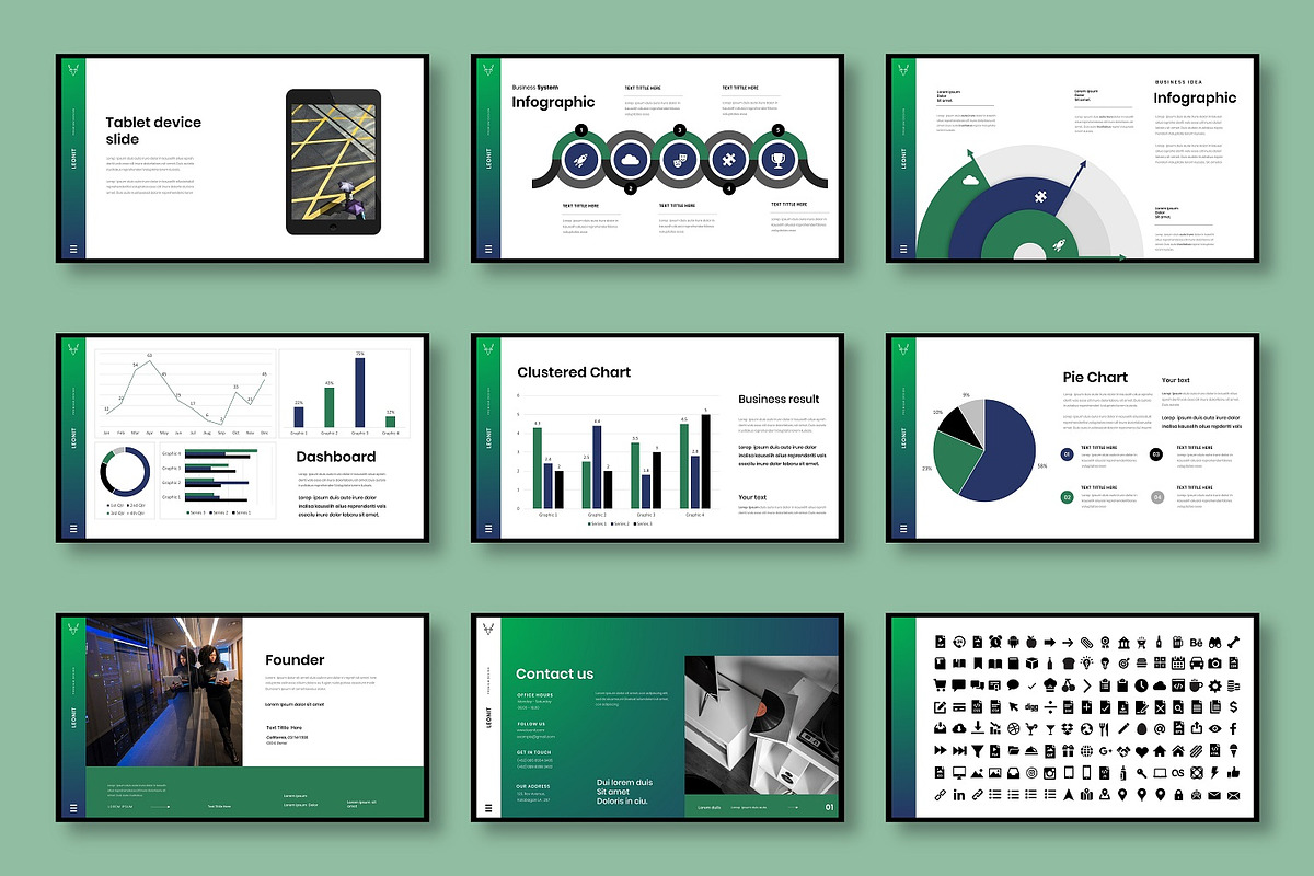 Leonit – Business PowerPoint, a Presentation Template by Dens Creative Studio (Photo 5 of 6)