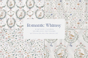 Romantic Whimsy Seamless Patterns, a Pattern Graphic by Olya Creative (Thumbnail 1 of 14)