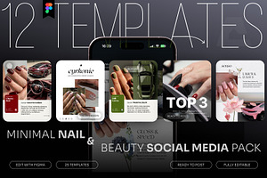 Beauty & Nail Instagram Templates, a Templates & Theme by ArtDom