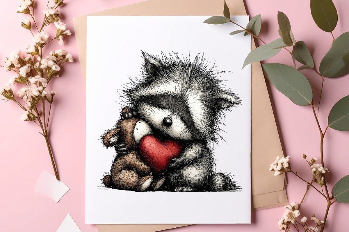 Valentines Day Animals Clipart, an Illustration by SinaCreation (Photo 8 of 11)