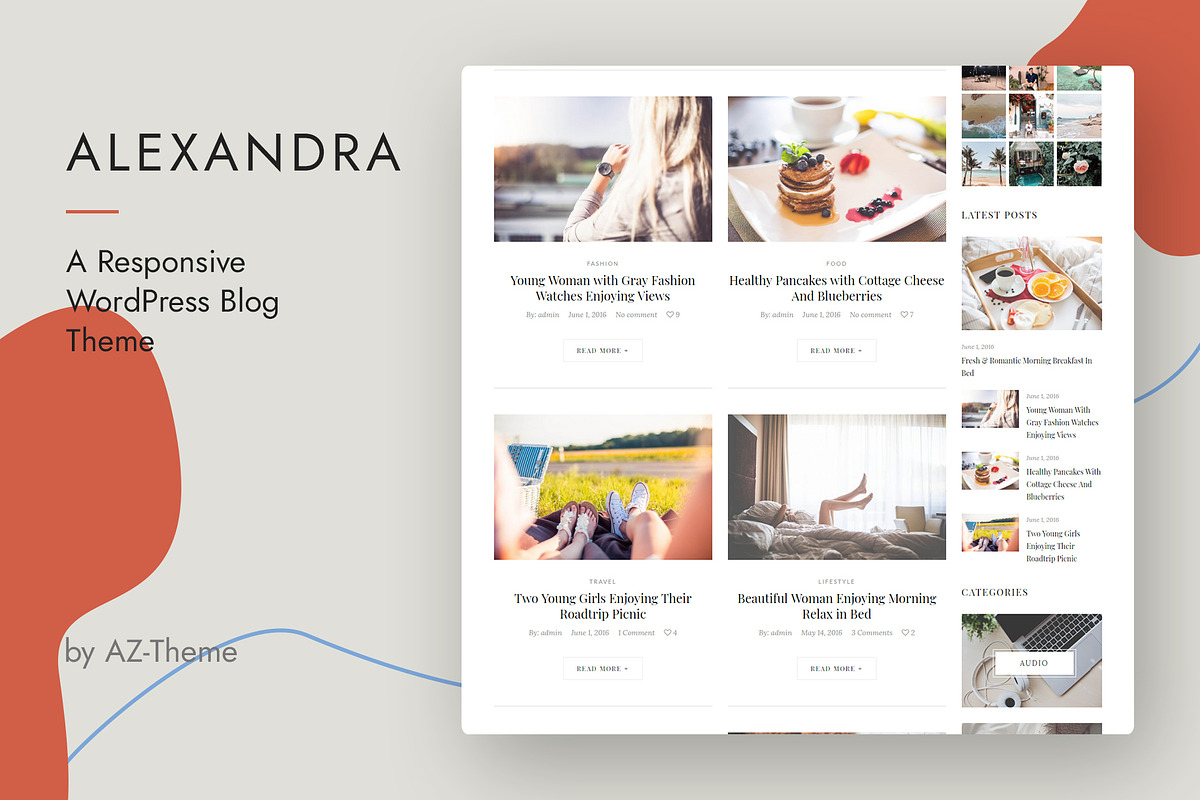Alexandra - WordPress Blog Theme, a WordPress Template by AZ-Theme (Photo 7 of 11)