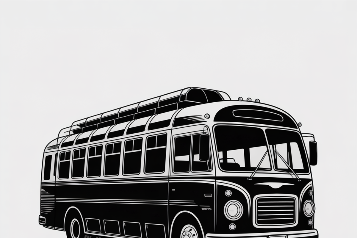 City bus silhouette flat design, an Illustration by Amazin_art (Photo 3 of 5)