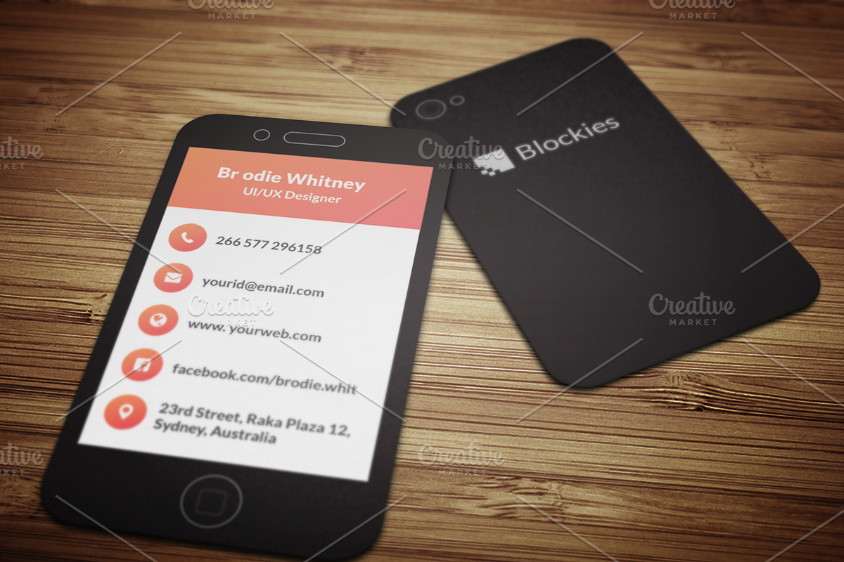 Iphone 7 (25% Off) Business Card, a Business Card Template by Pentaclay (Photo 4 of 5)