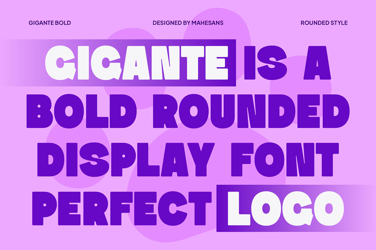 Gigante – Bold Display Font, a Sans Serif Font by Mahesans Co (Photo 6 of 10)