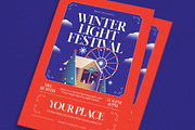 Red Winter Light Festival Flyer, a Flyer Template by VectorVactory (Thumbnail 2 of 3)