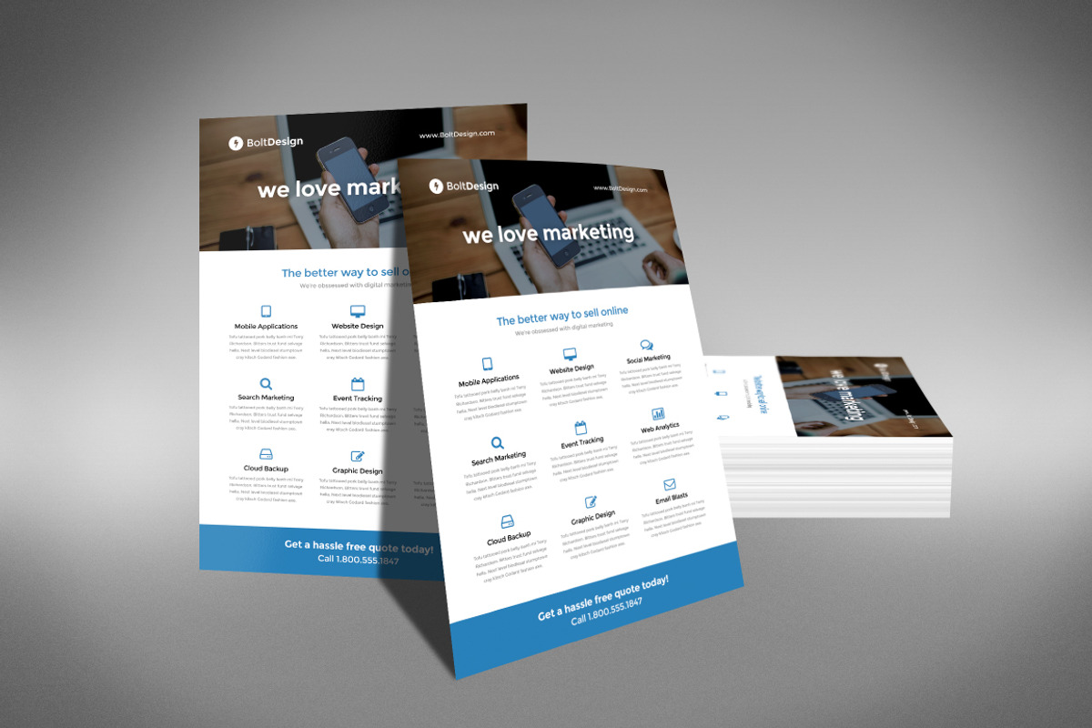 Corporate Flyer Template, a Flyer Template by Creativenauts (Photo 4 of 4)