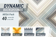 Dynamic Backgrounds MEGA Pack – 40, a Pattern Graphic by Slanapotam (Thumbnail 1 of 6)
