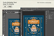 Folk Art Forest Tea Party Flyer, a Flyer Template by Hole Hope Design (Thumbnail 4 of 5)