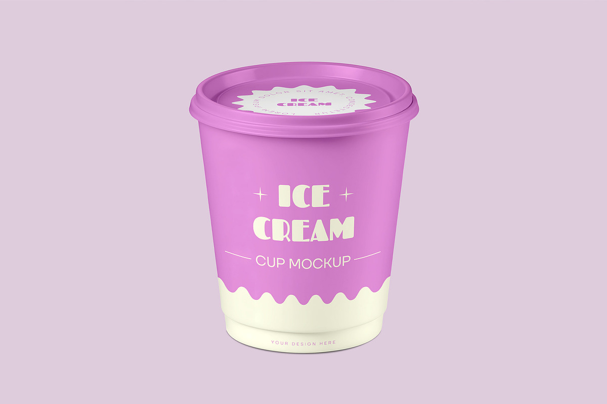 Ice Cream Cup Mockup, a Product Mockup by graphypix (Photo 1 of 4)