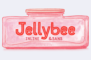 Jellybee Inline & Sans Hand Drawn