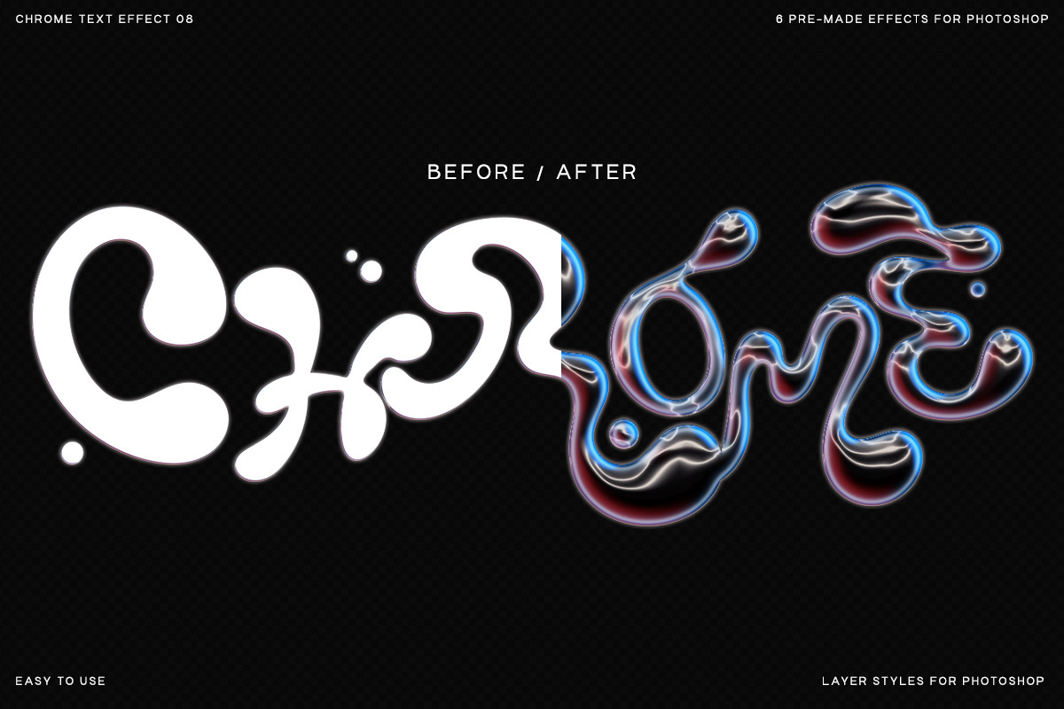 Chrome Text Effect 08, a Graphic by saintricchi (Photo 4 of 6)