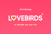 Lovebirds Font, a Sans Serif Font by Salt & Pepper Designs (Thumbnail 1 of 6)